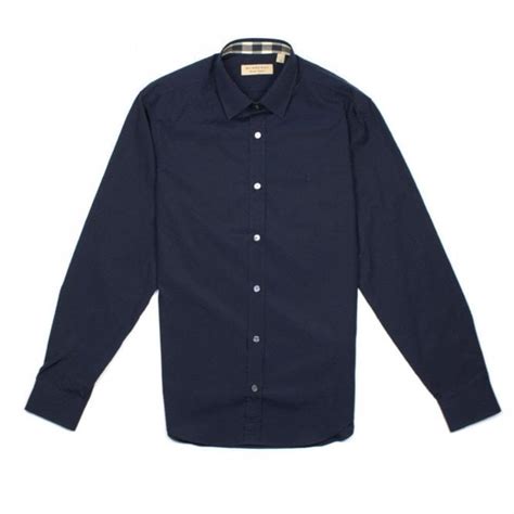 burberry blue shirt long|navy blue burberry shirt.